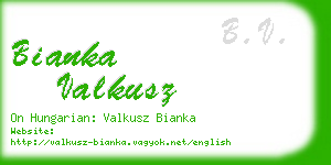 bianka valkusz business card